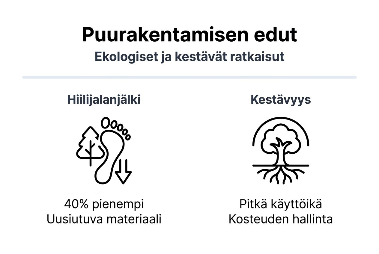 Infografiikka: Miksi puurakentaminen on ympäristön kannalta fiksu valinta