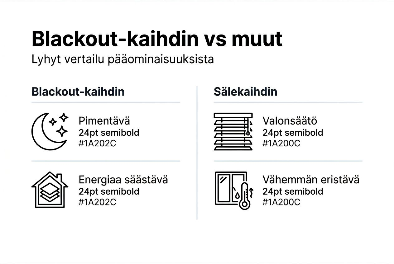 Kaihdinmallien vertailu yhdellä silmäyksellä – infografiikka auttaa valitsemaan sopivan vaihtoehdon