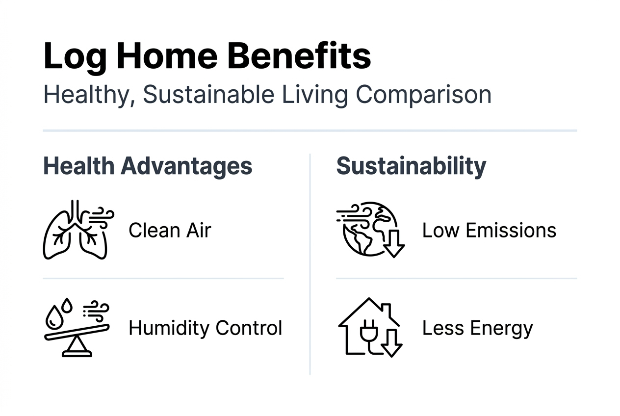 Infographic comparing health and sustainability benefits