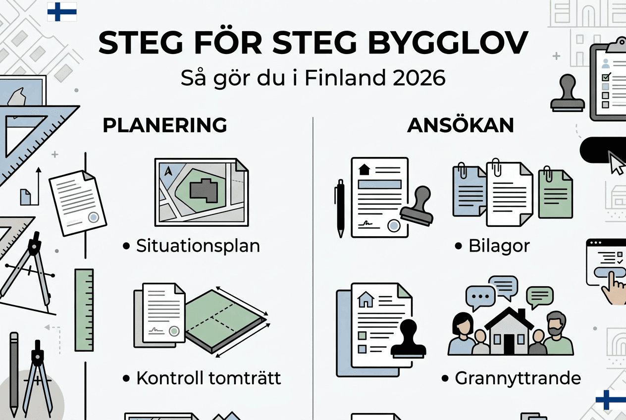 Steg-för-steg-guide: Så går bygglovsprocessen till – i infografik