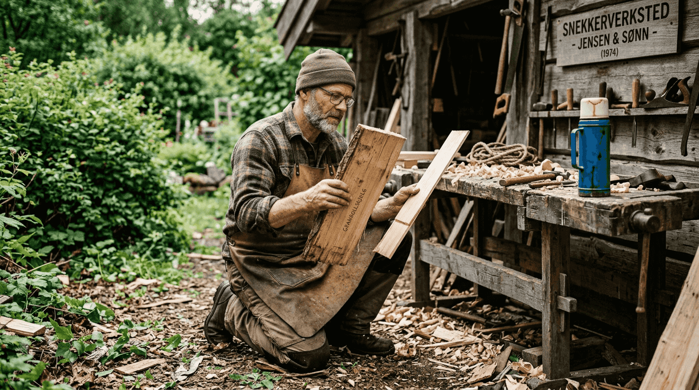 Tømrer vurderer forskjellen mellom shakes og shingles til utendørs bruk