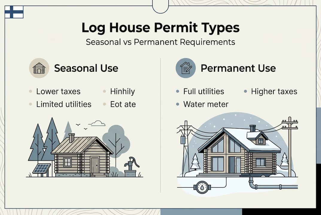 Infographic comparing seasonal and permanent permits