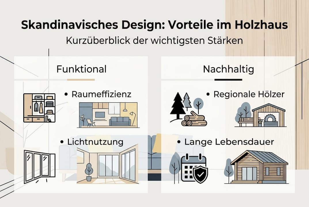 Infografik: Die wichtigsten Vorteile skandinavischer Holzhäuser in Finnland