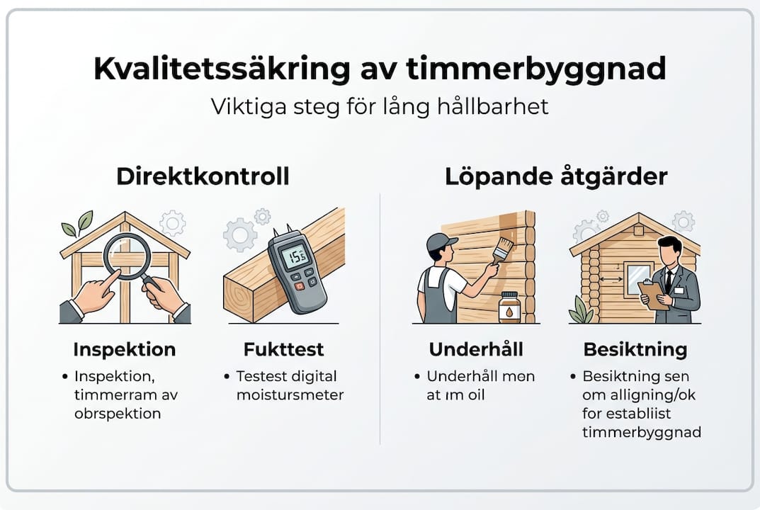 Grafisk översikt: Så kvalitetssäkras timmerbyggnation