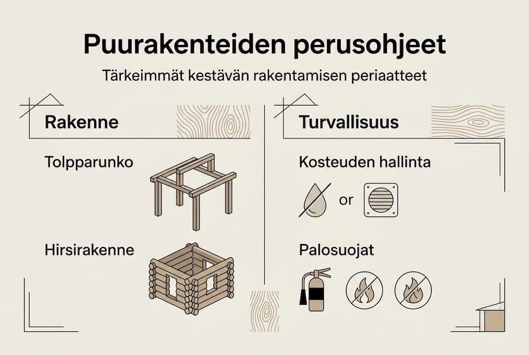 Puurakenteiden perusteet – havainnollinen infografiikka