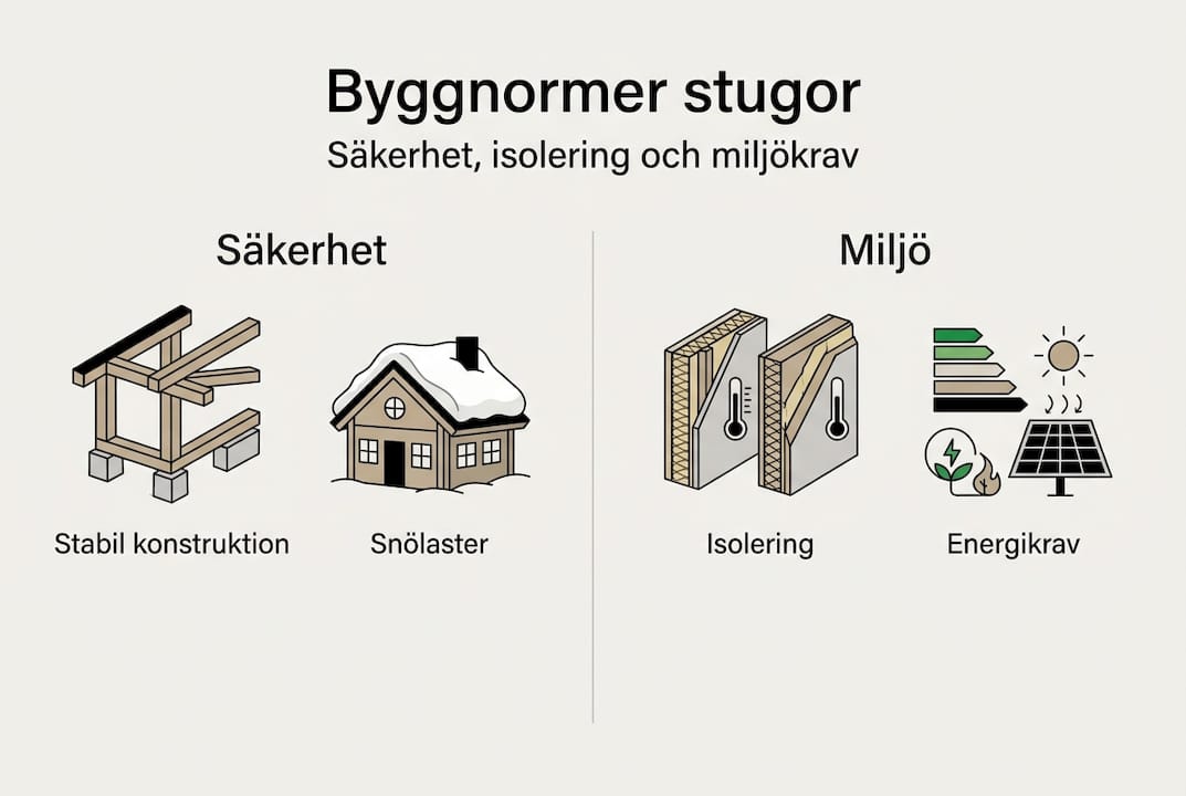 Infografik: Viktiga byggkrav för fritidshus