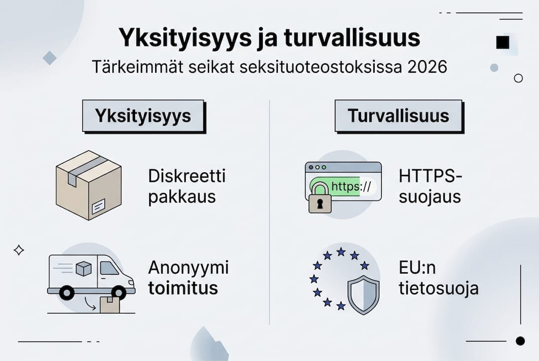 Tietopaketti: Miten varmistat seksilelun turvallisen ja huomaamattoman käytön
