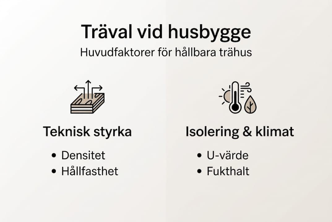 Översikt: Viktiga faktorer att tänka på vid val av trä – en infografisk guide