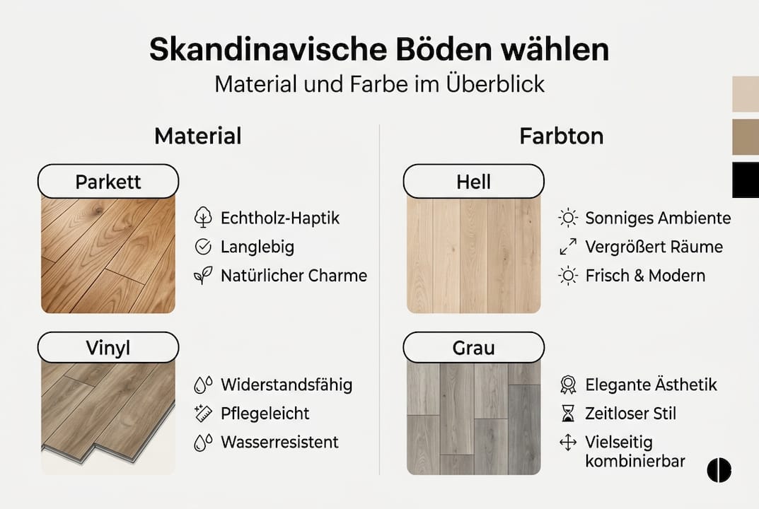 Infografik: Worauf kommt es bei der Auswahl skandinavischer Bodenbeläge an?