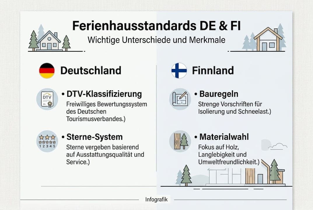 Infografik: Standards im Vergleich – Deutschland und Finnland auf einen Blick