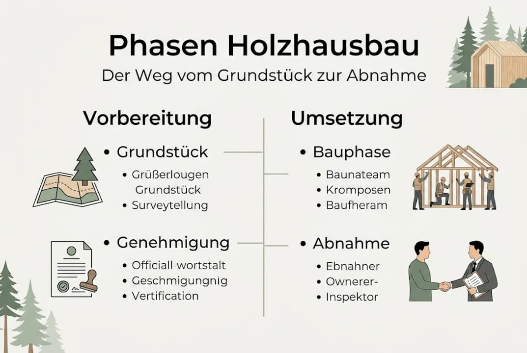 Infografik: Schritt-für-Schritt zum Holzhaus in Finnland – So läuft der Bauprozess ab