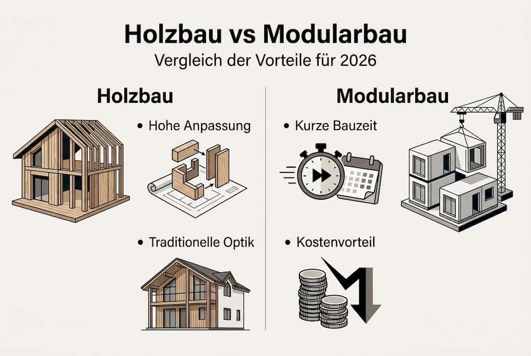 Übersicht: Die wichtigsten Vorteile von Holzbau und modularer Bauweise auf einen Blick