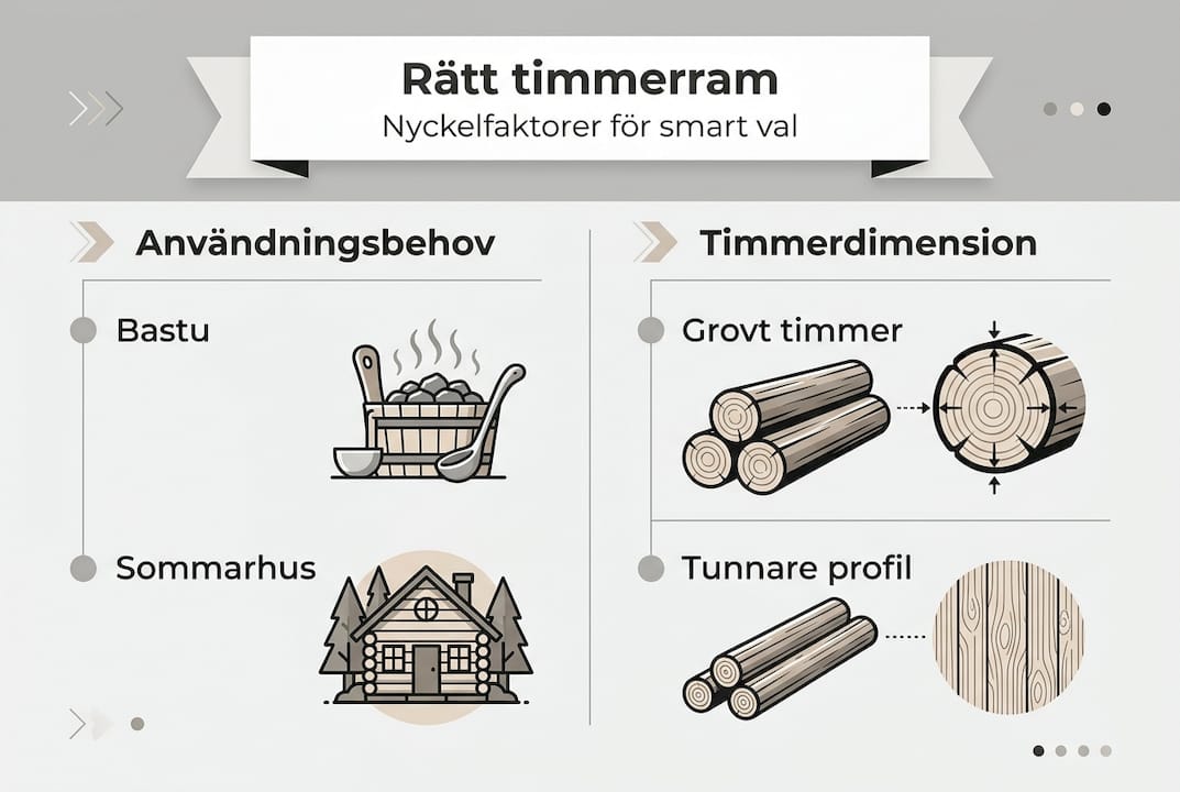 Översikt: Viktiga faktorer att tänka på vid val av timmerram