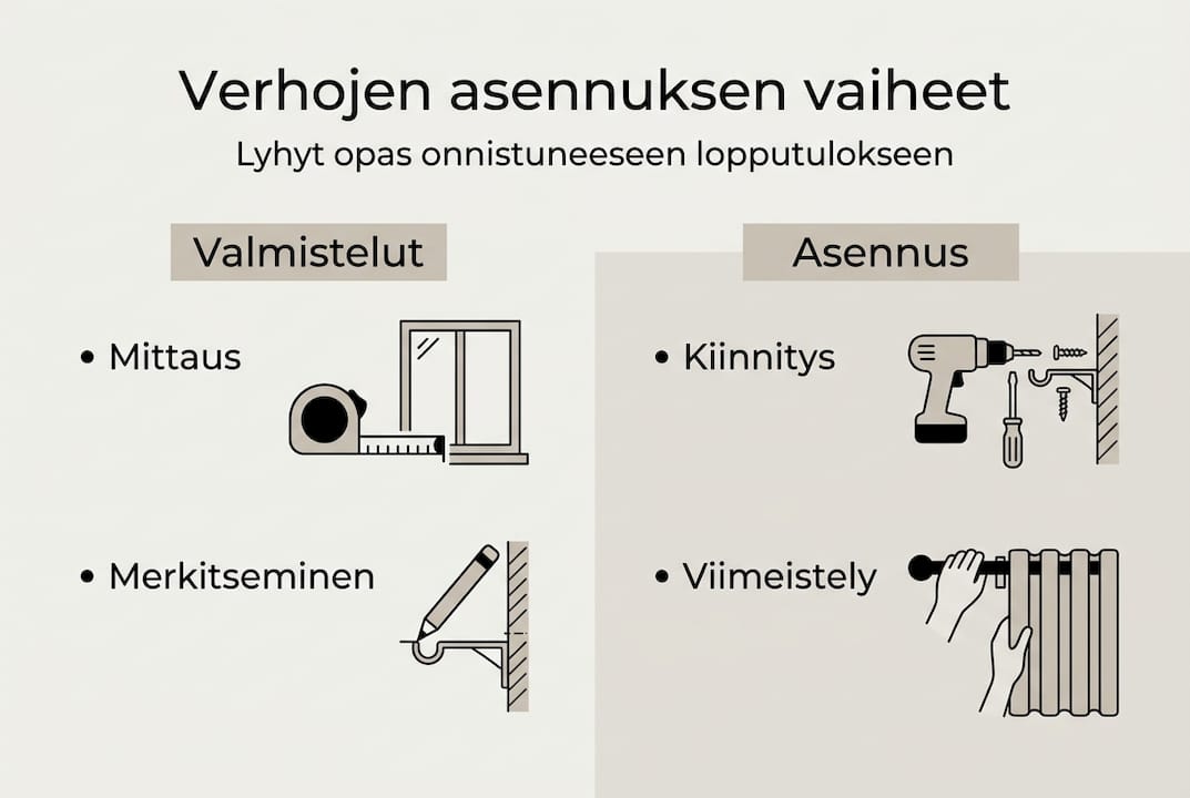 Verhojen asentamisen vaiheet – selkeä opas