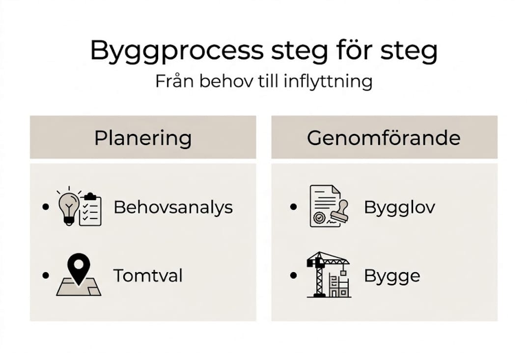 Översikt: Så går byggprocessen till – steg för steg