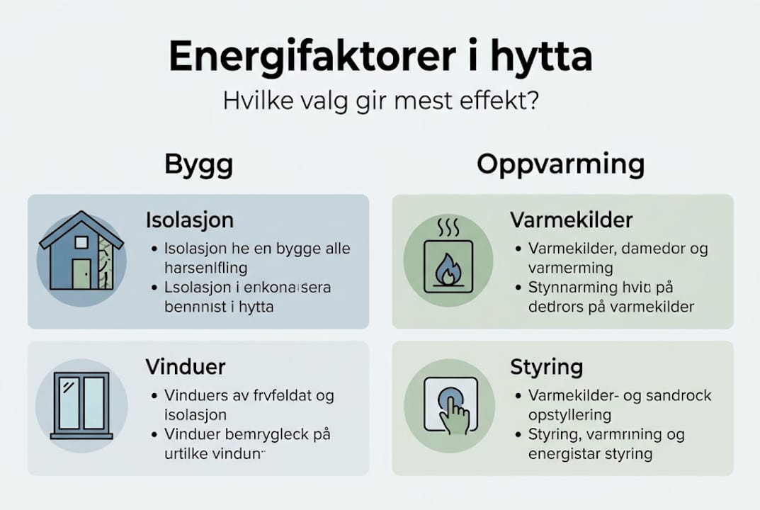 Oversikt over energibruken på hytta
