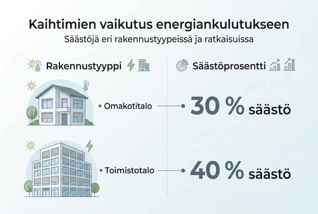 Kaihtimilla säästöä energiakuluihin – Faktoja suomalaiskodeista