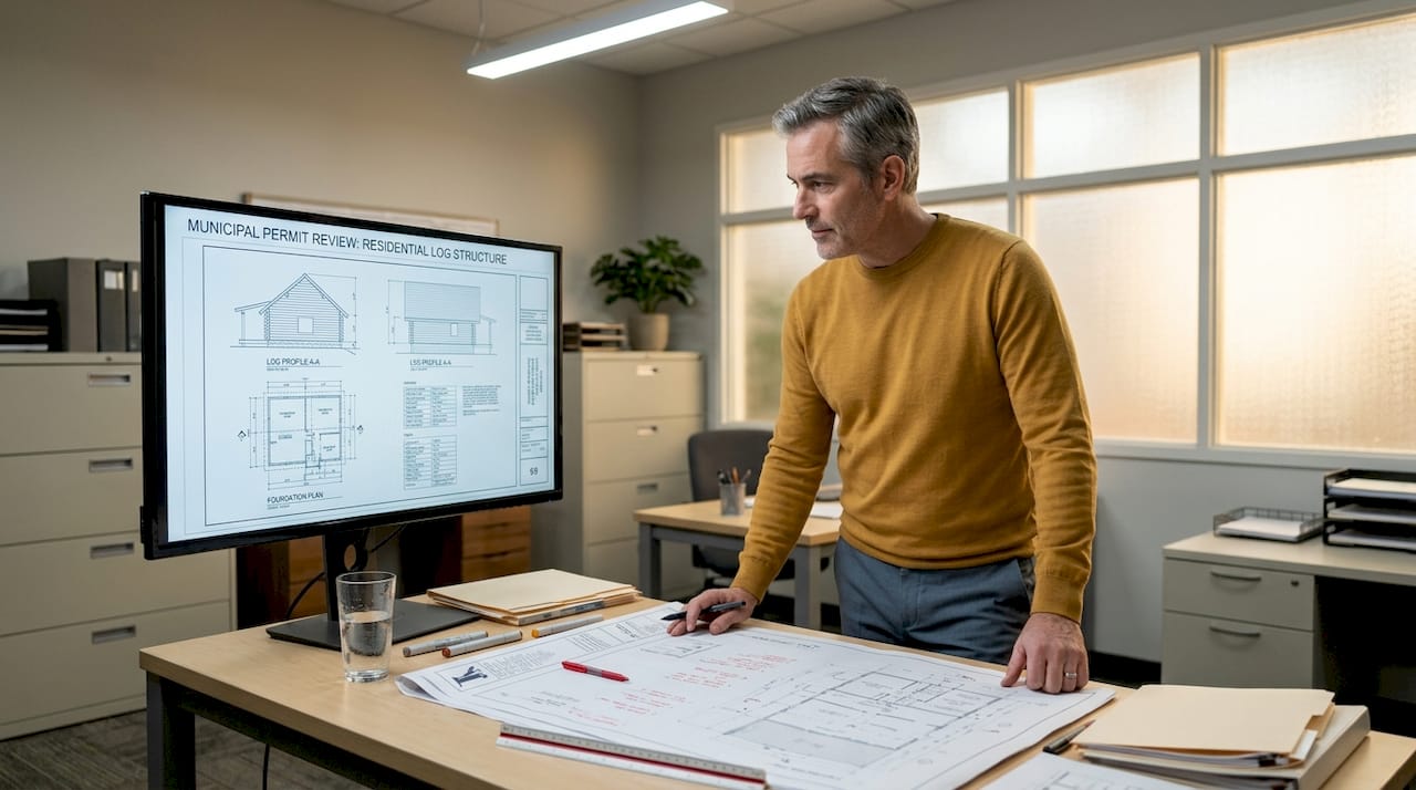 How to get building permits in Finland: step-by-step guide 3 Architect reviewing Finnish building permit plans