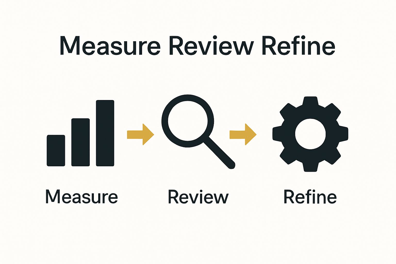 Infographic: measure, review, refine content strategy