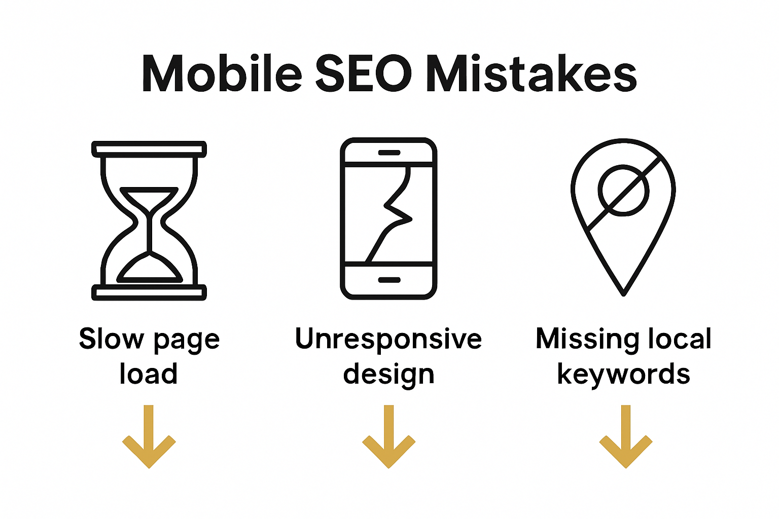 Infographic: common mobile SEO mistakes