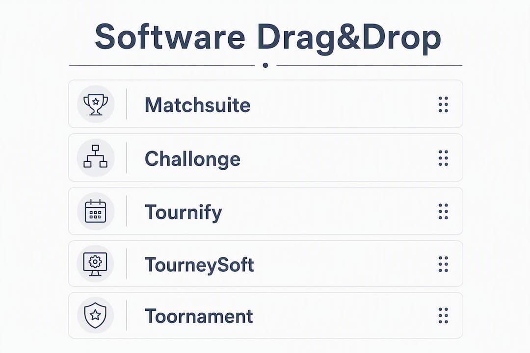 Infografica: i migliori software per gestire tornei con funzione drag & drop