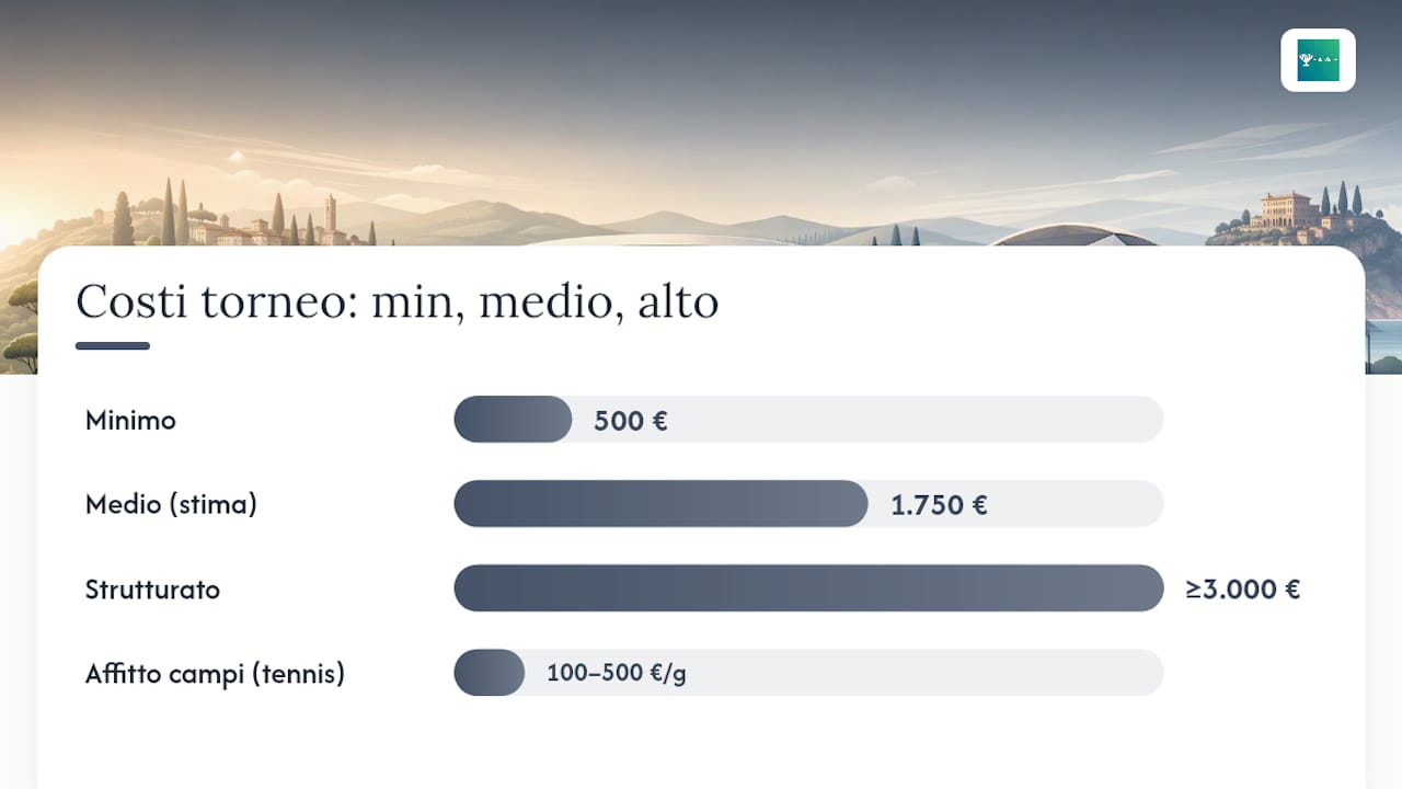 Fascia di prezzo per un torneo sportivo