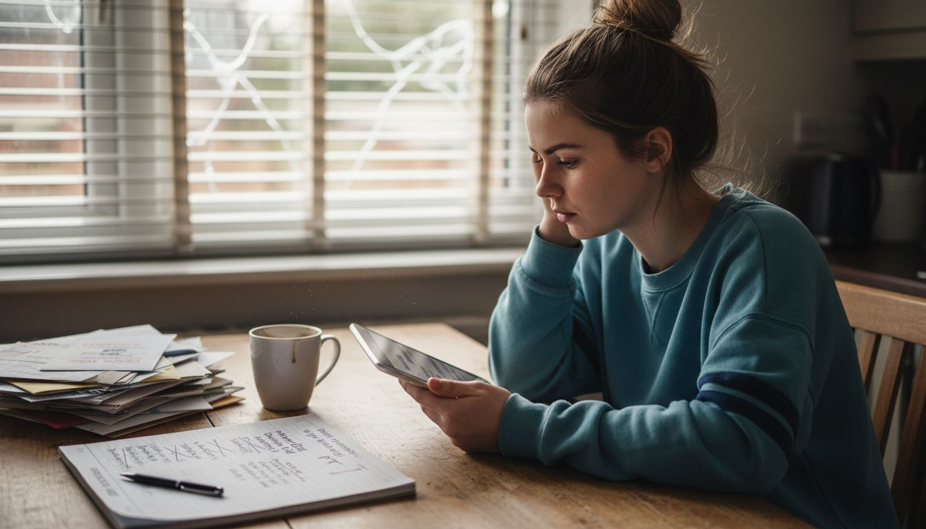 Job seeker reviewing tech job opportunities