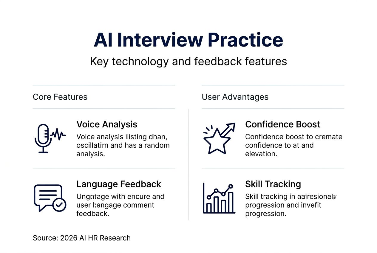 Infographic on core AI interview features