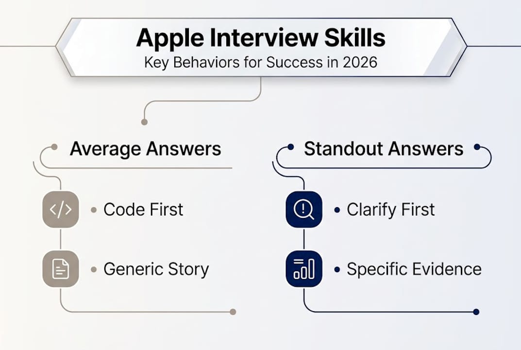 Infographic shows Apple interview core skills comparison