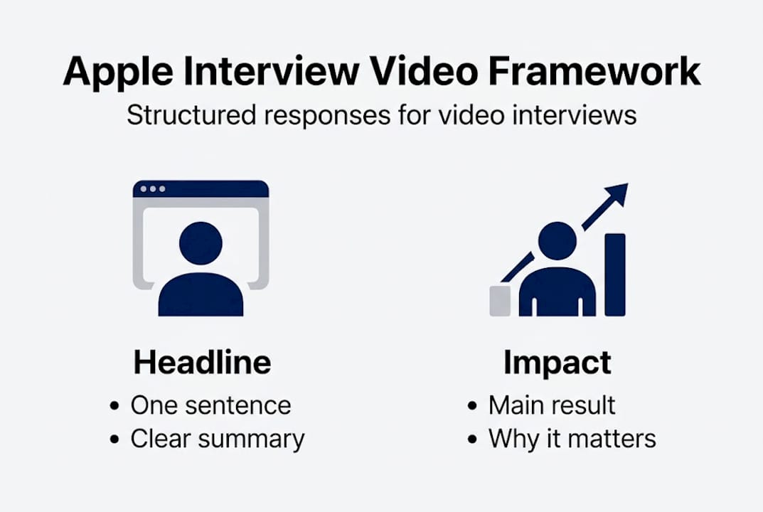 Infographic showing Apple interview video framework