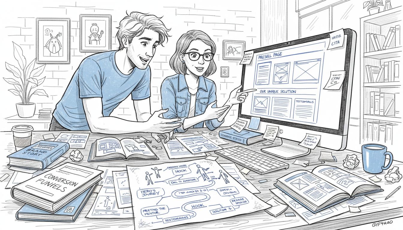 criação página presell