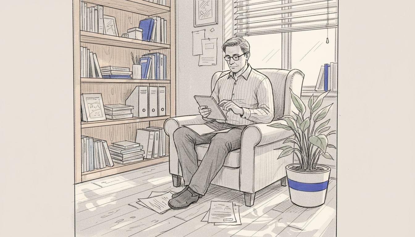 Consultor ajustando estratégias de vendas