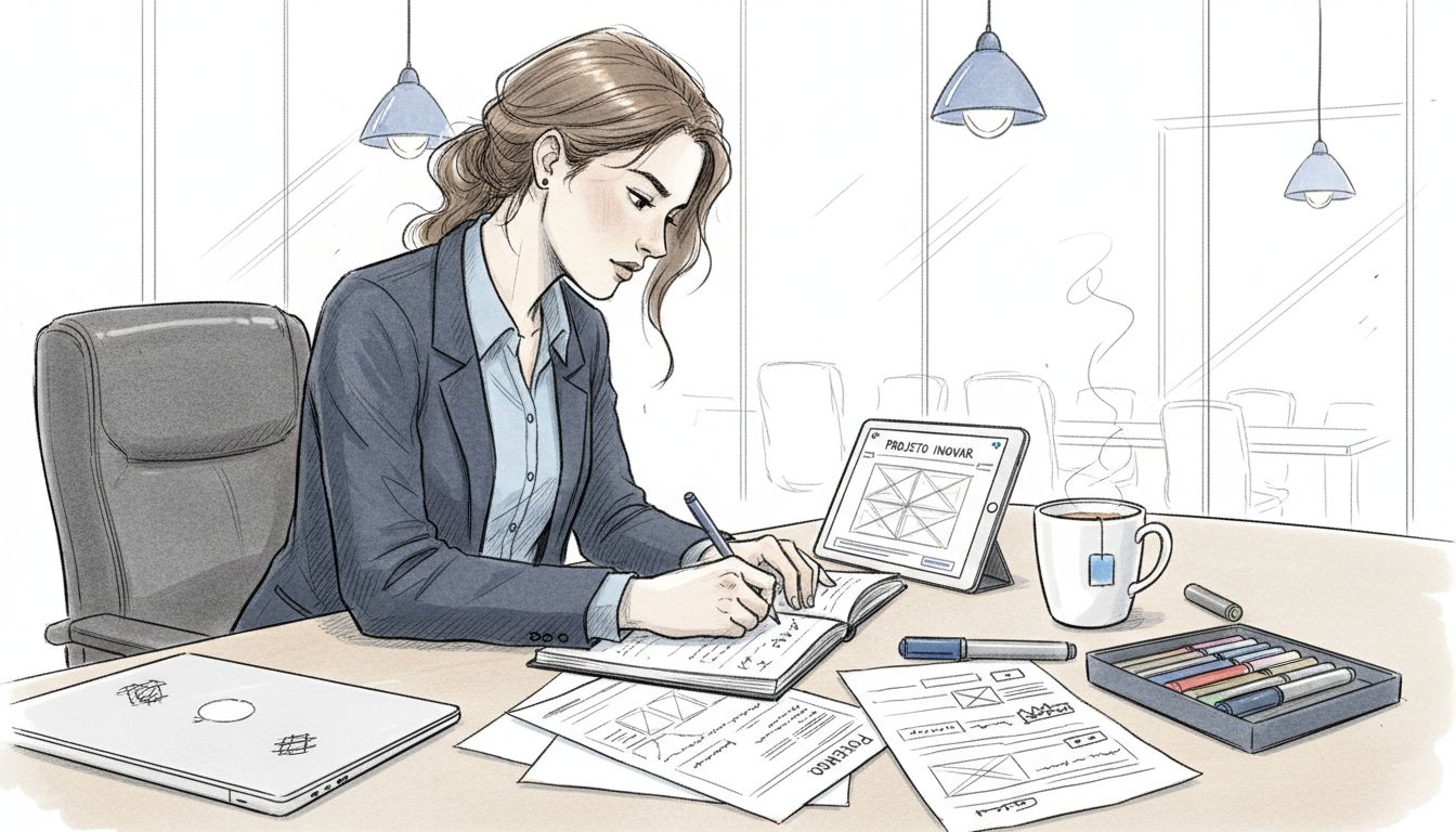 Mulher desenvolvendo uma oferta para sua página de vendas