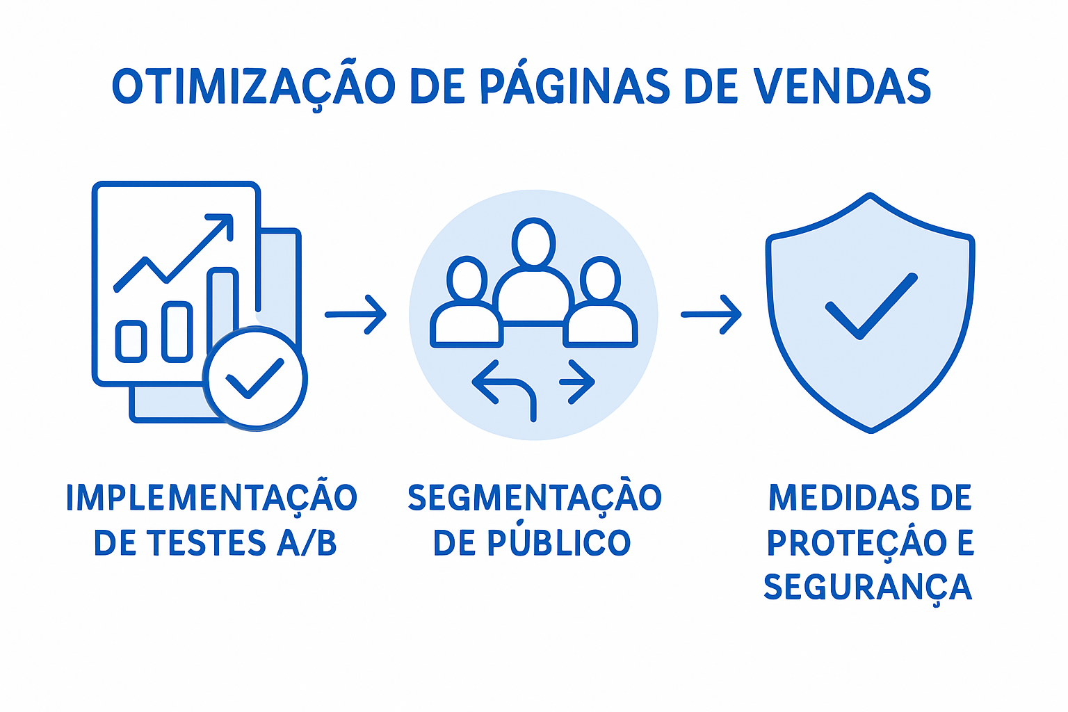 Infográfico: passos essenciais para turbinar sua página de vendas