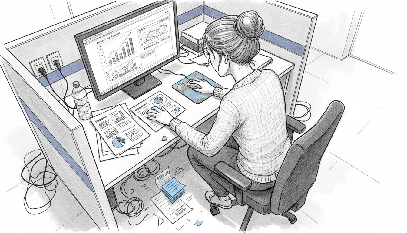 Especialista ajustando os principais componentes de uma página