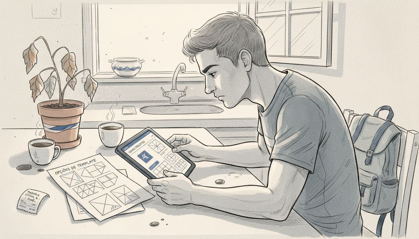 Pessoa personalizando modelos digitais no conforto de casa