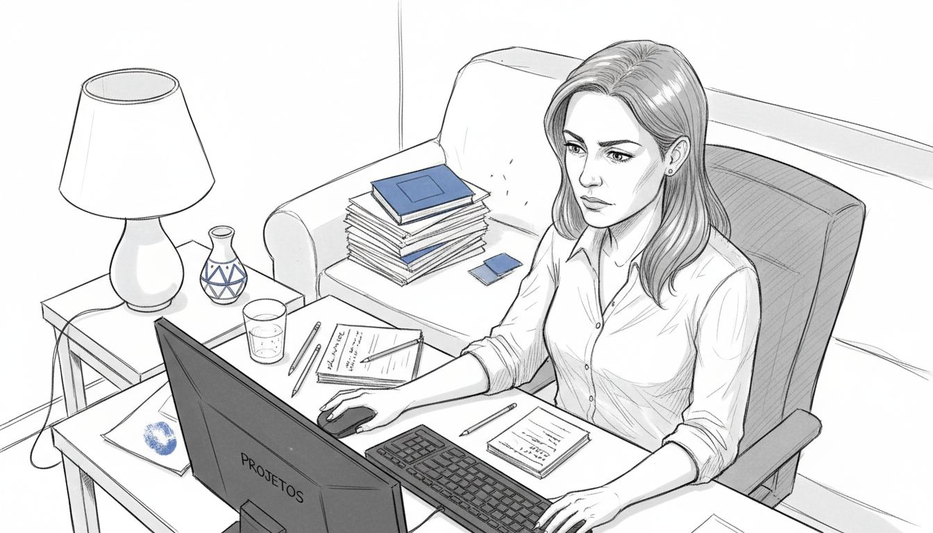 Espaço pensado para concentração, mas com alguns pontos que podem desviar a atenção