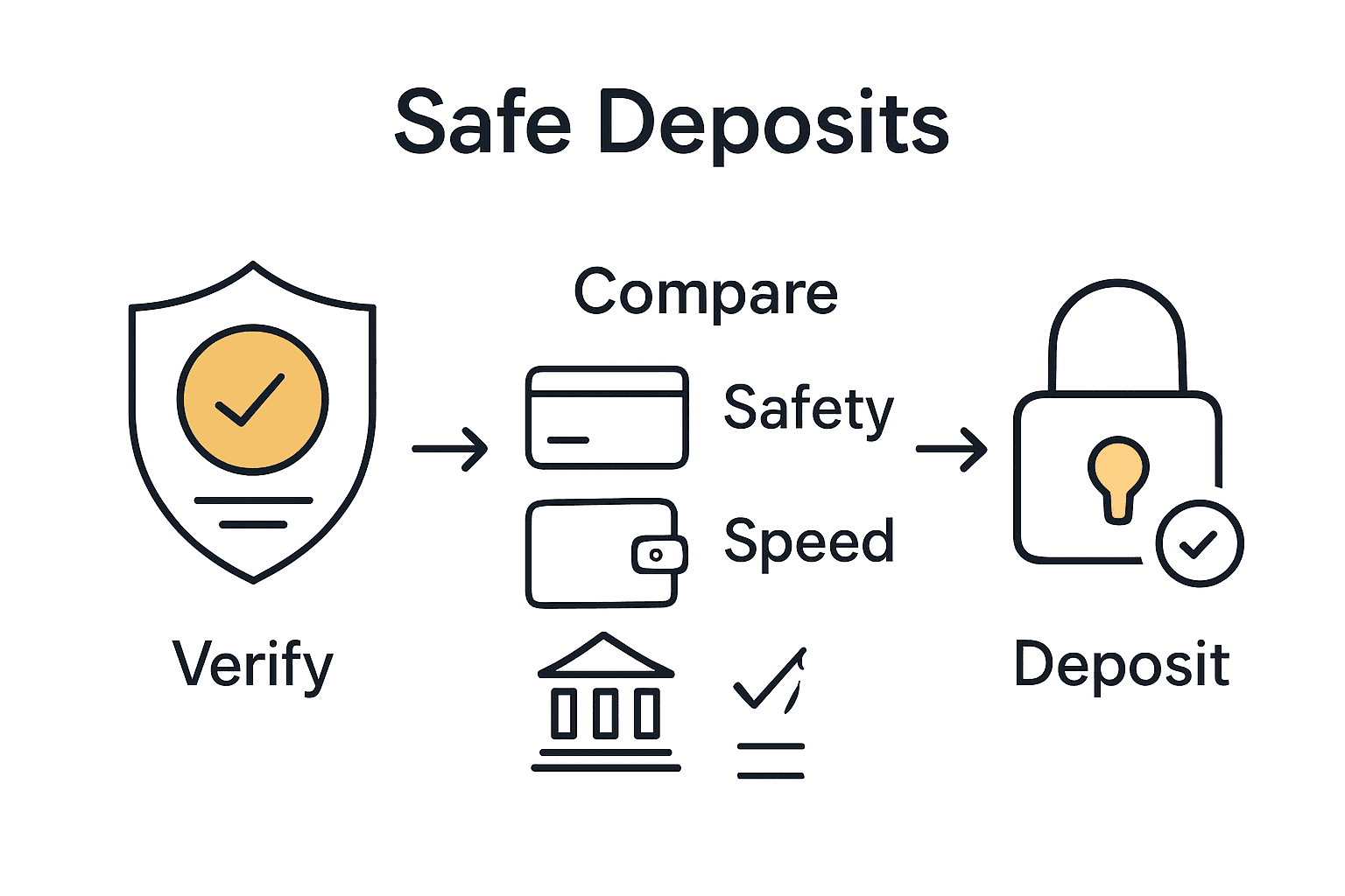 Infographic comparing UK casino payment methods for safety and speed.