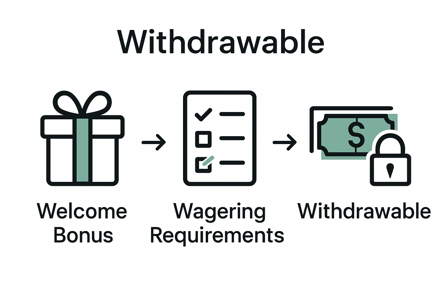Steps for casino bonus wagering process