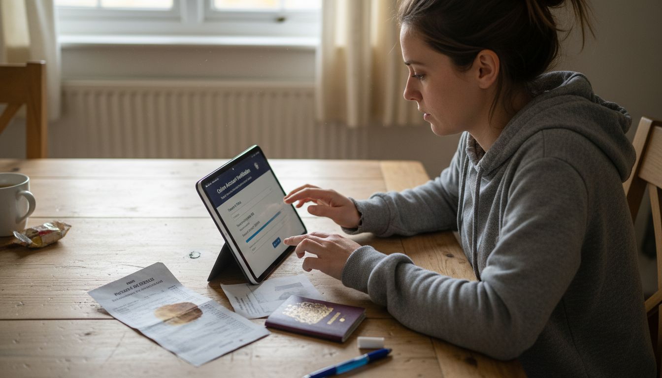 Submitting ID papers for casino verification