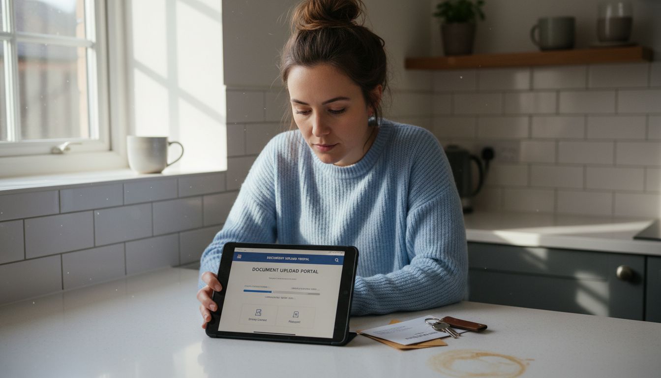 Uploading ID for casino registration