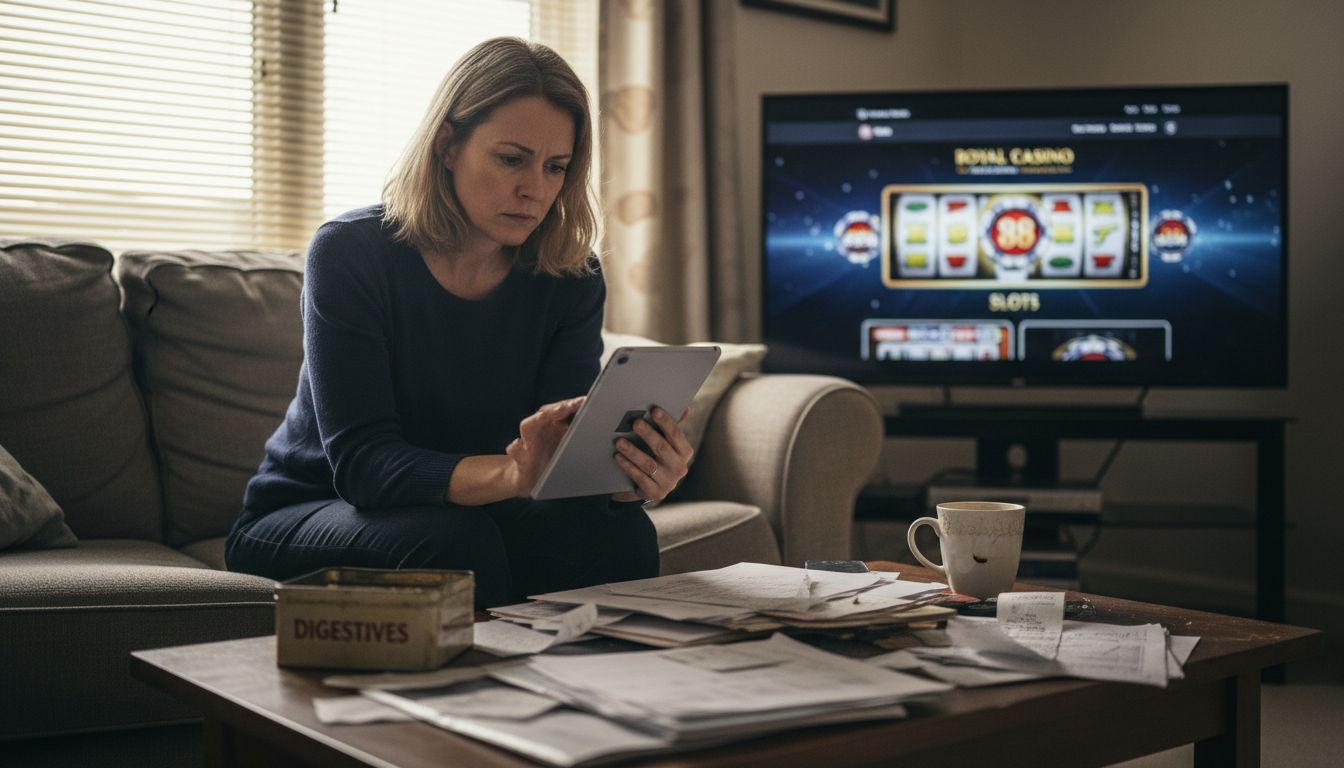 Worried user sees online casino warning