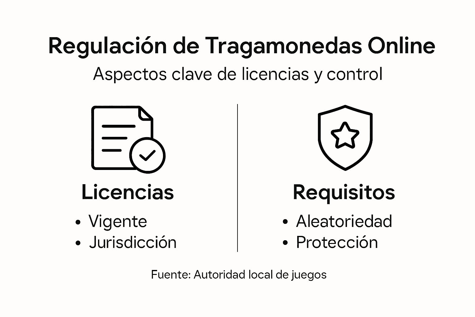 Infografía sobre la normativa de las tragaperras online