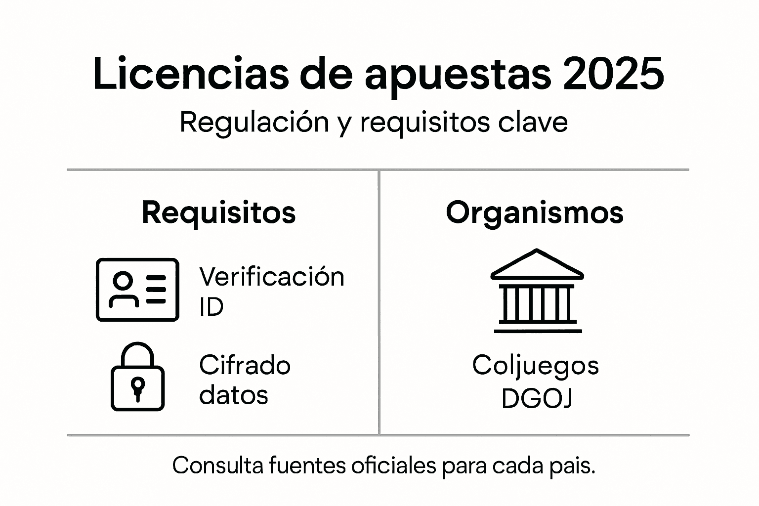 Infografía sobre regulaciones y autoridades que otorgan licencias para apuestas en línea en América Latina