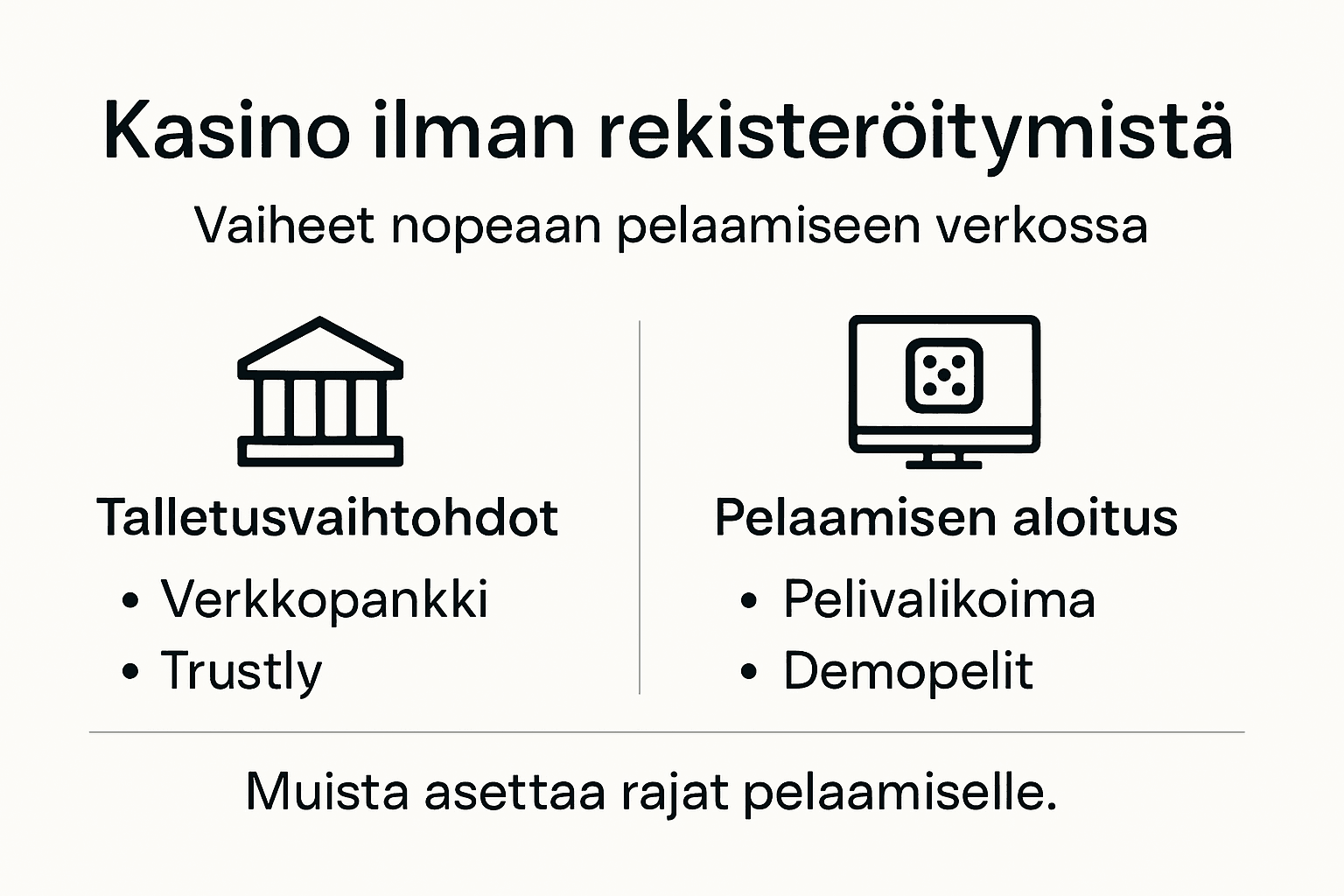 Kuvallinen opas: Näin pelaat kasinolla ilman rekisteröitymistä – vaihe vaiheelta