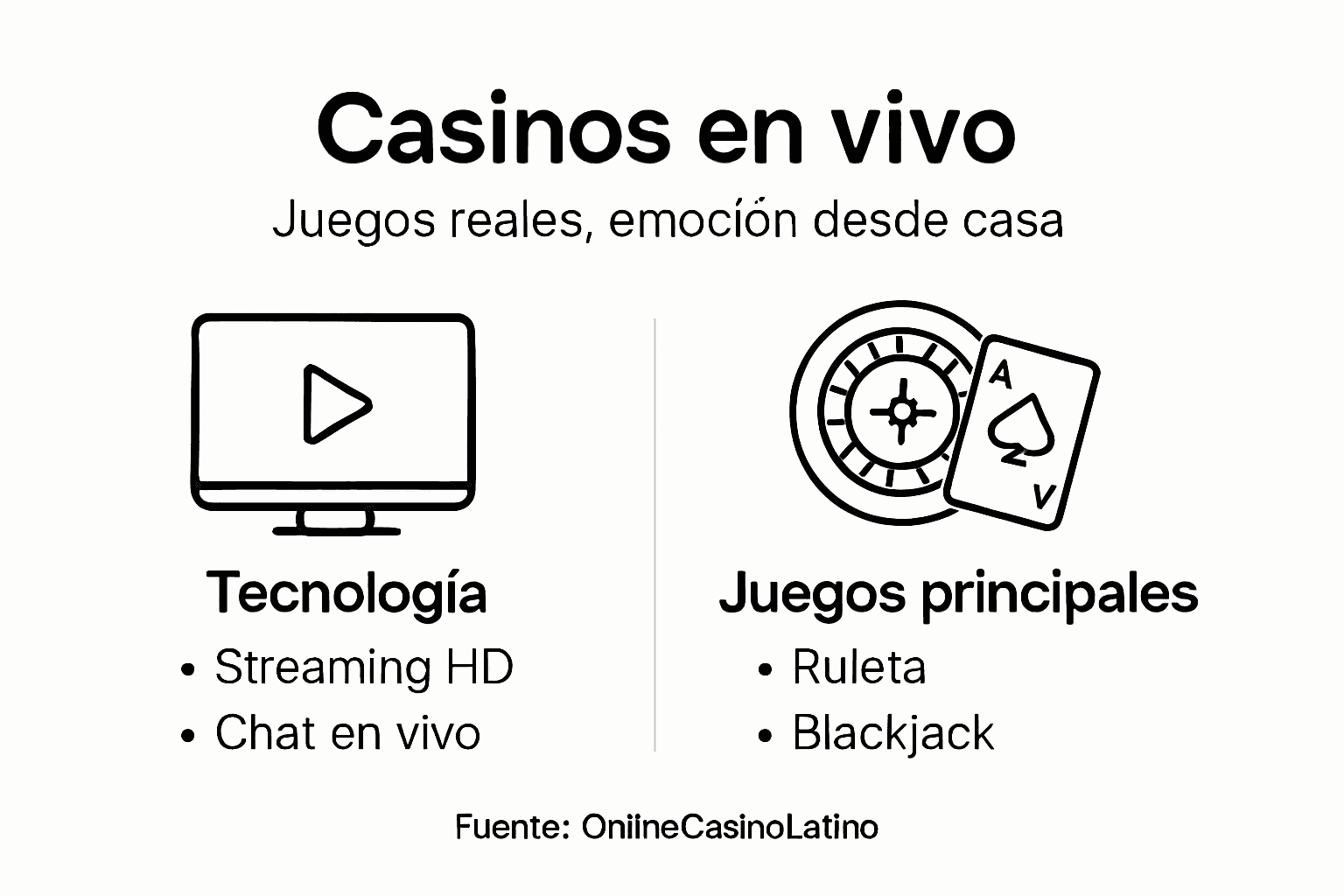 Explora en esta infografía cómo la tecnología está revolucionando la experiencia de los casinos en vivo.