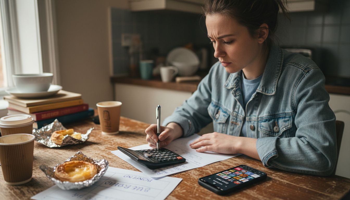 Woman calculating deposit plus bonus amount