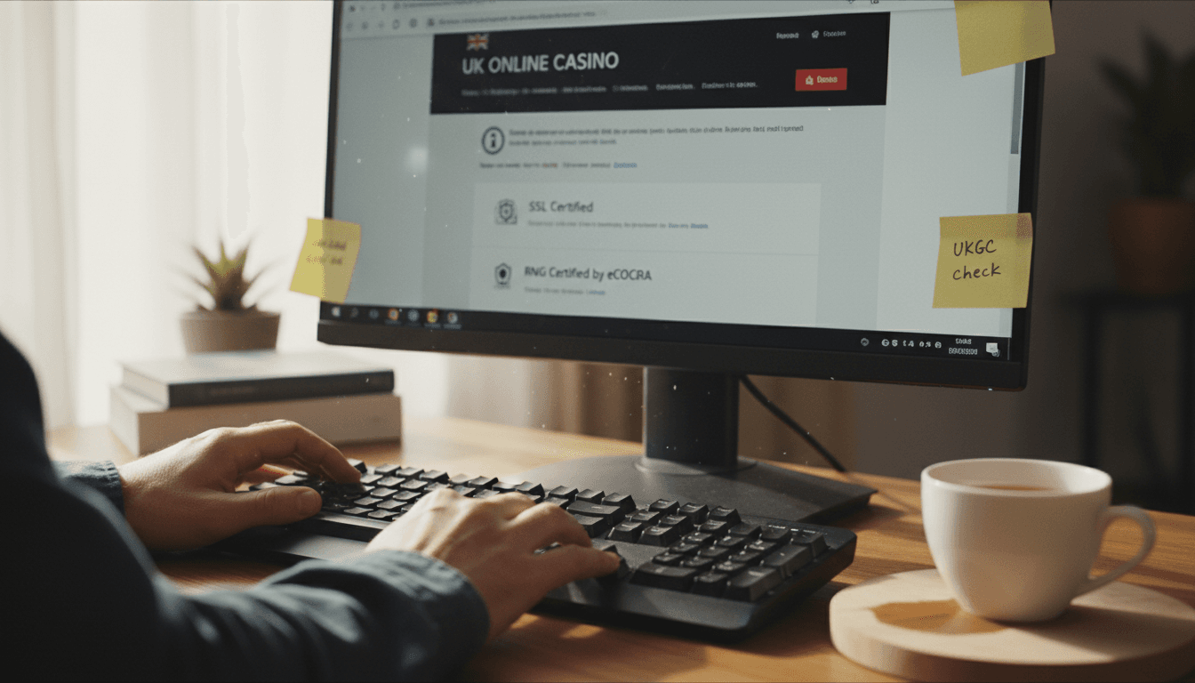 Padlock icon and RNG certificate on desktop
