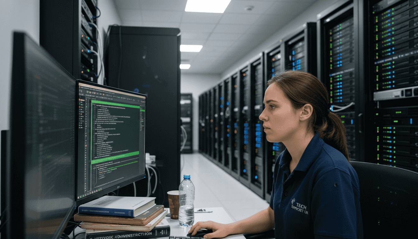 Technician monitors casino server encryption settings