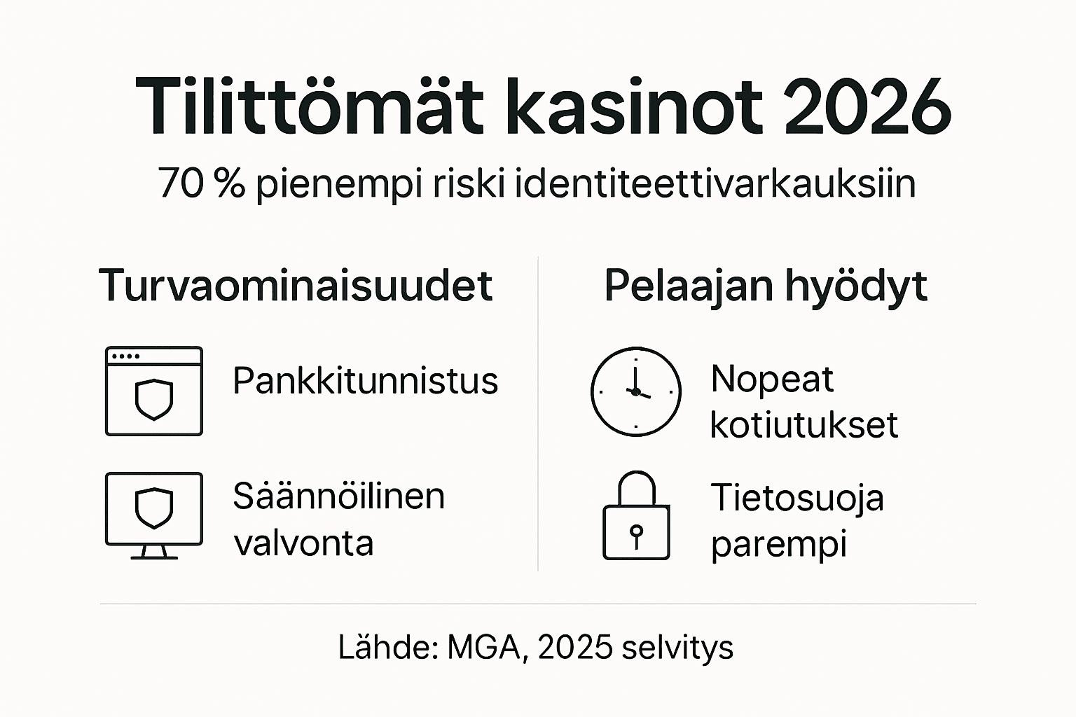 Tietopaketti: Miksi rekisteröitymättömät kasinot ovat turvallinen valinta